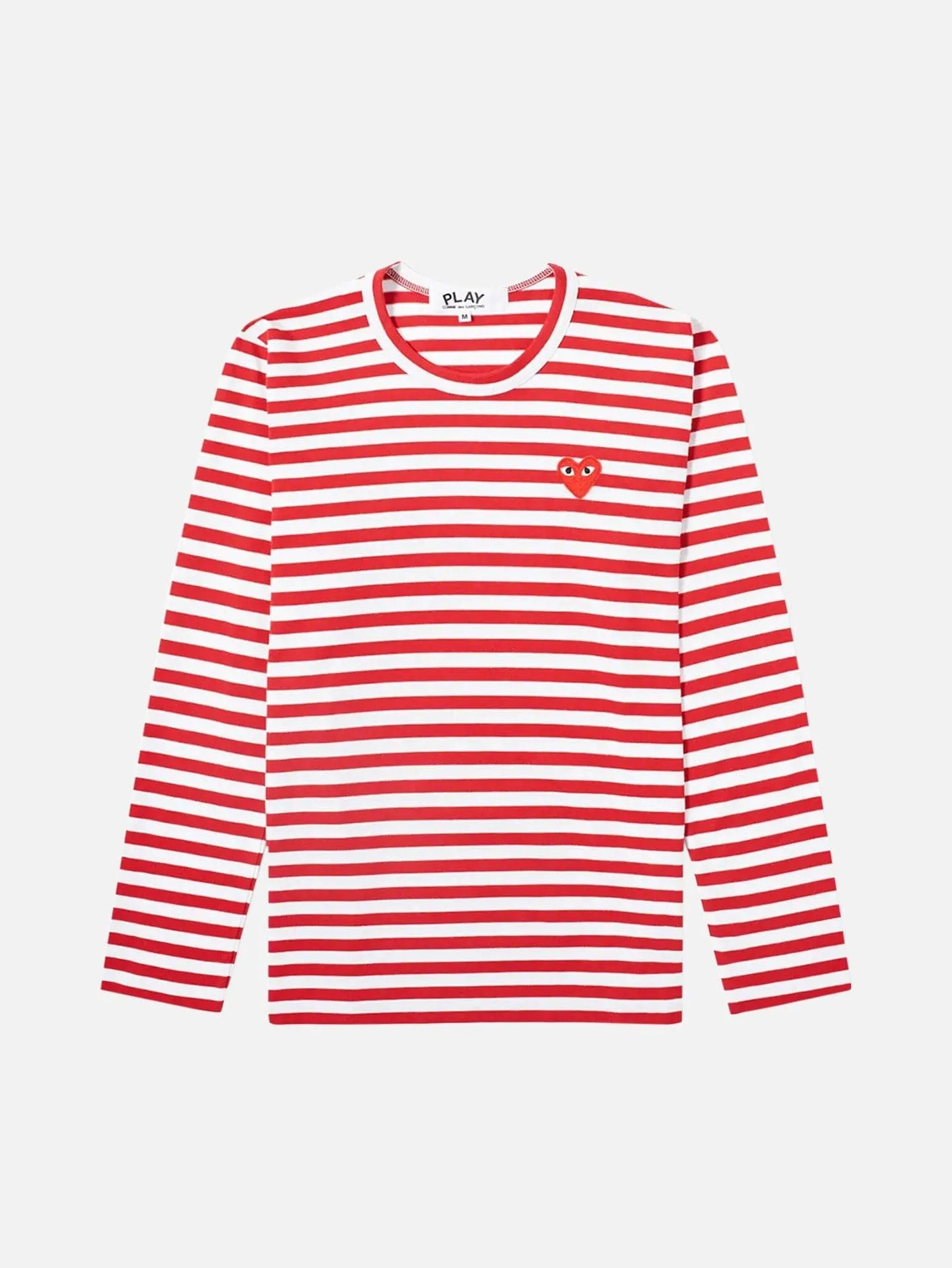 Striped Long Sleeved T-Shirt - Red/White