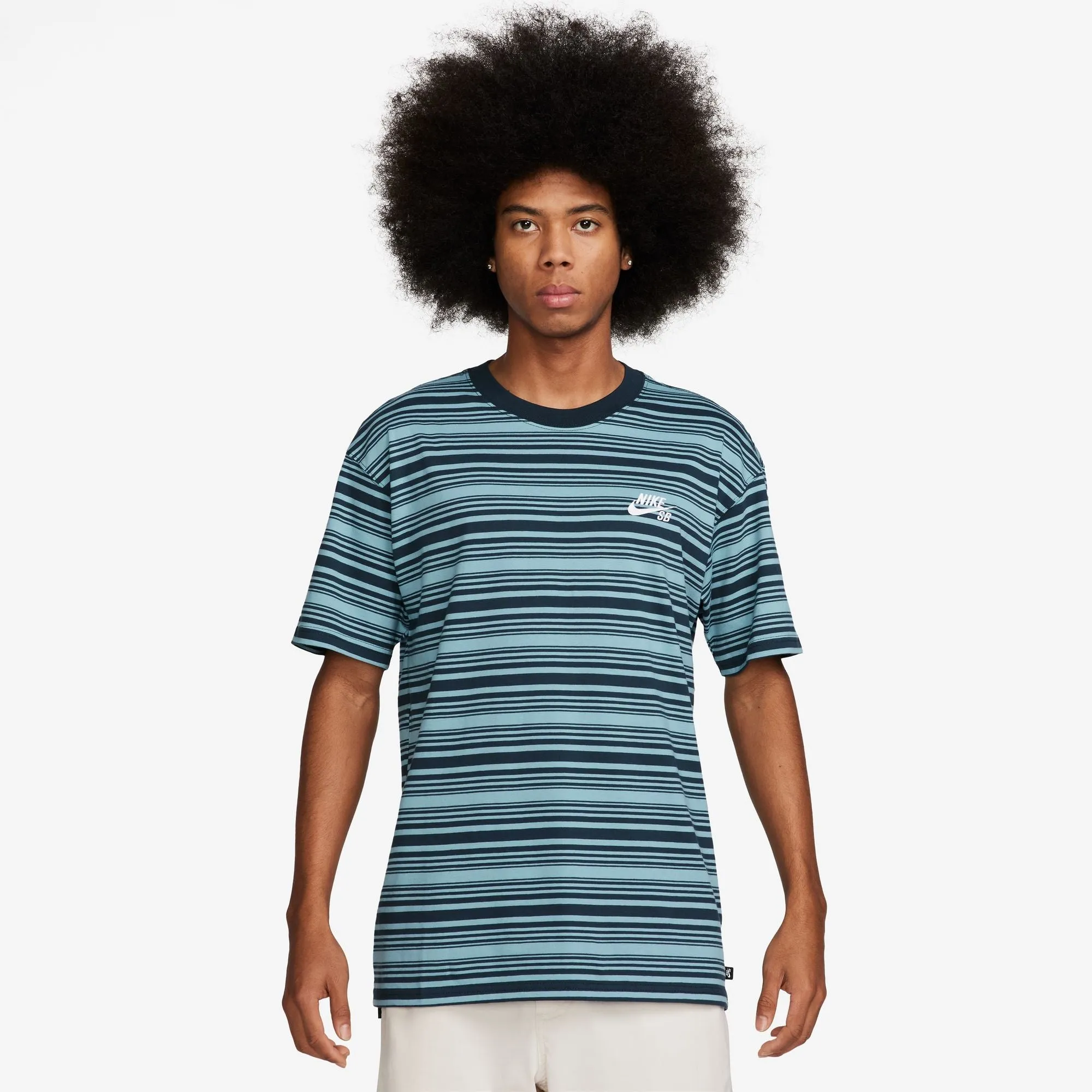 Striped Max90 T-Shirt (Denim/Turquoise)