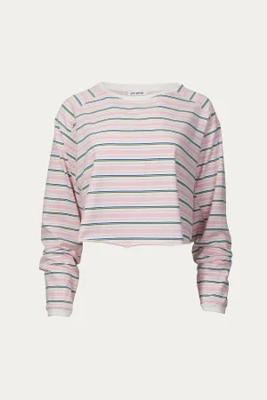 STRIPED RAGLAN SLEEVE T-SHIRT