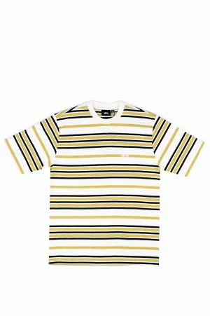 STUSSY ALTON STRIPE CREW BONE