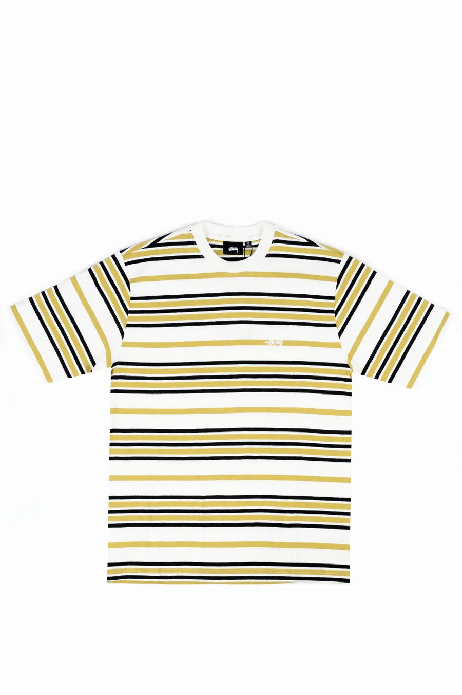 STUSSY ALTON STRIPE CREW BONE