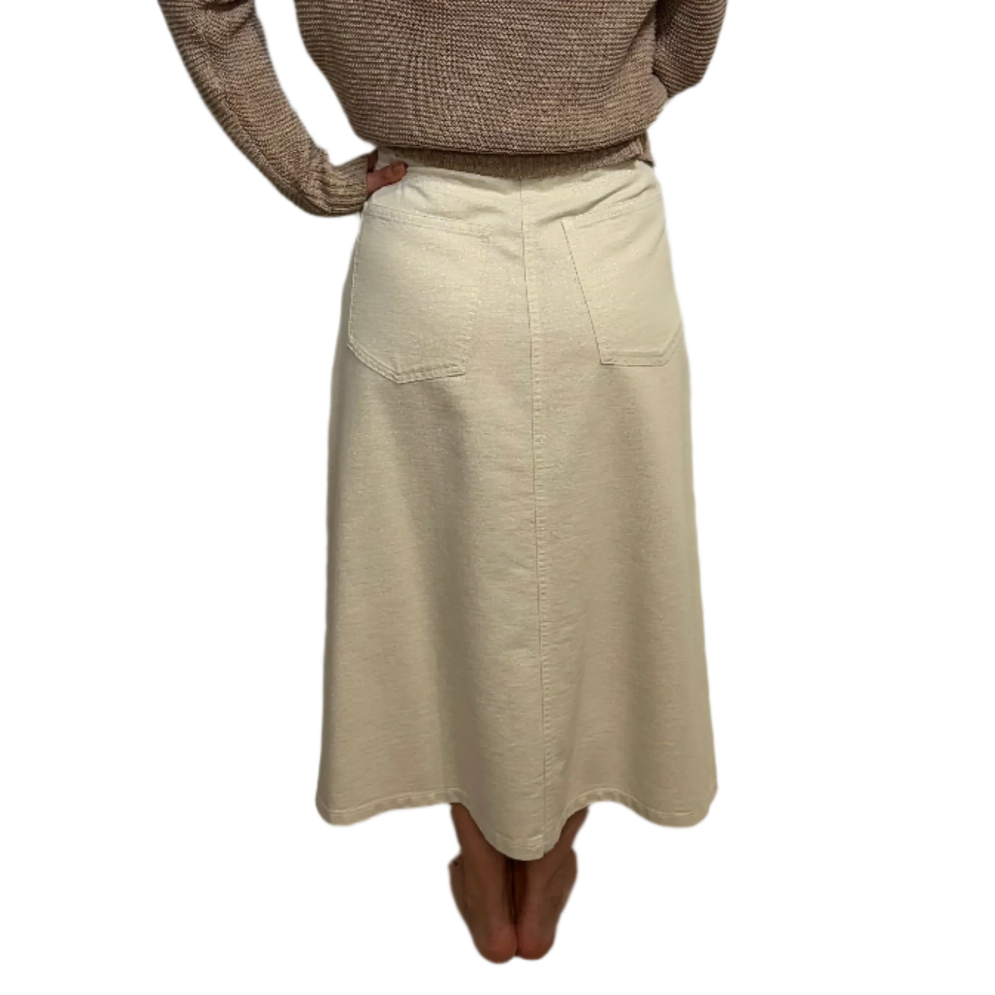 SV - Denim Skirt | Wool White