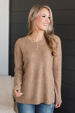 Sweet Harmony Knit Sweater- Mocha