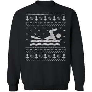 Swimming Ugly Christmas Sweater