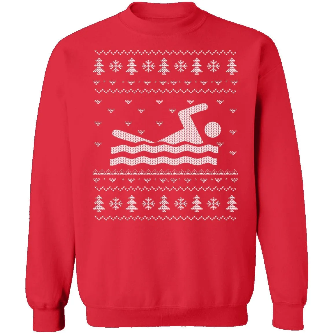 Swimming Ugly Christmas Sweater