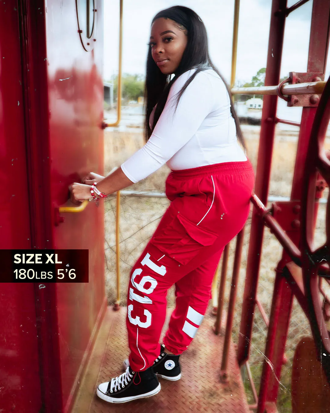 T2TC  Reflective Cargos “FIRE RED”