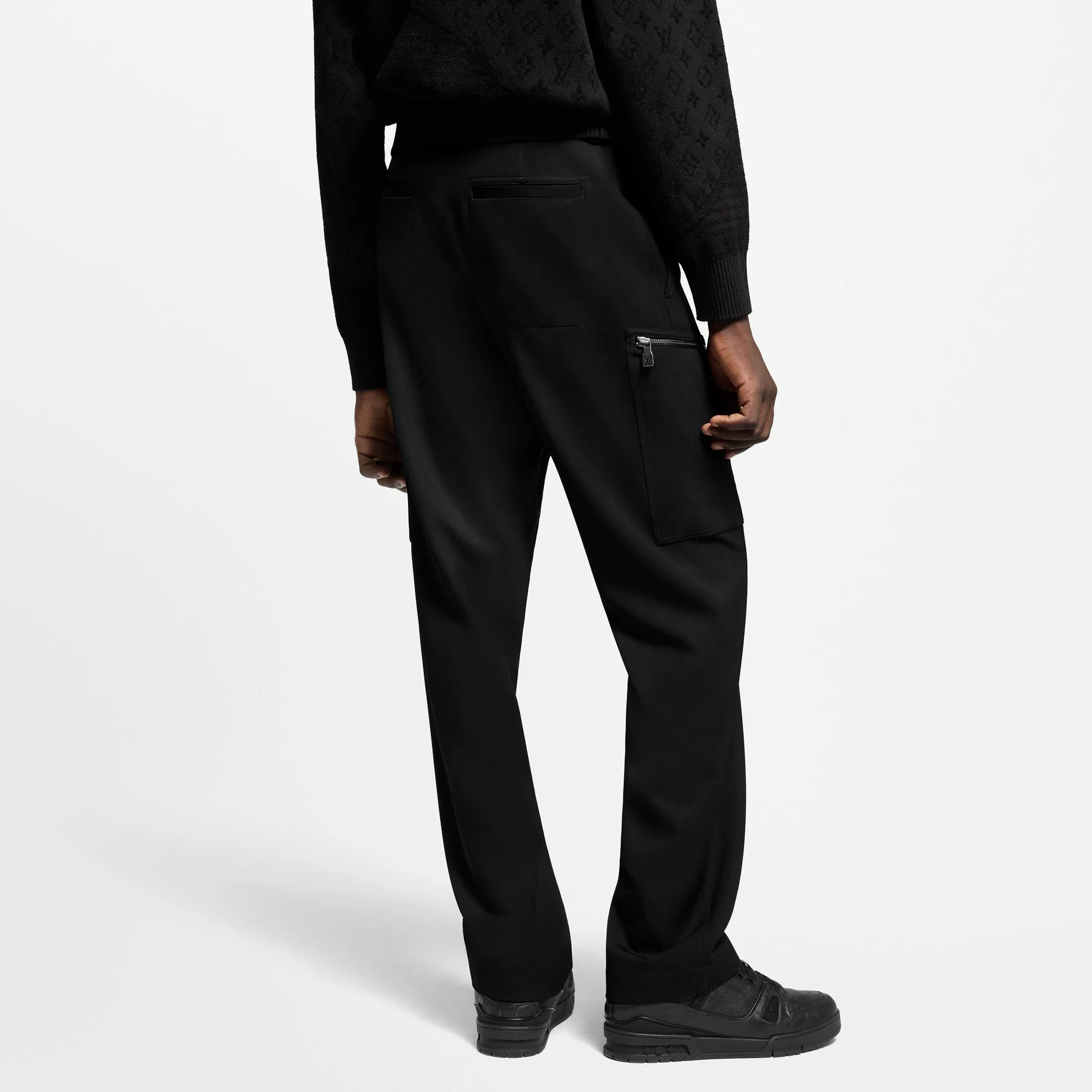 Tailored Wool Cargo Trousers