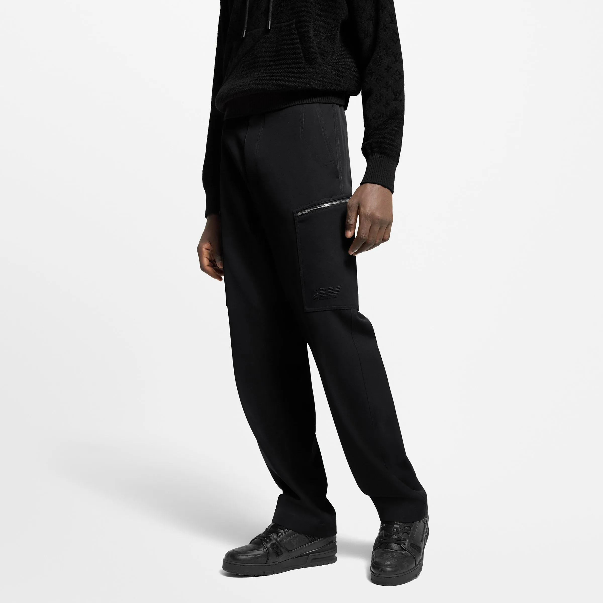Tailored Wool Cargo Trousers