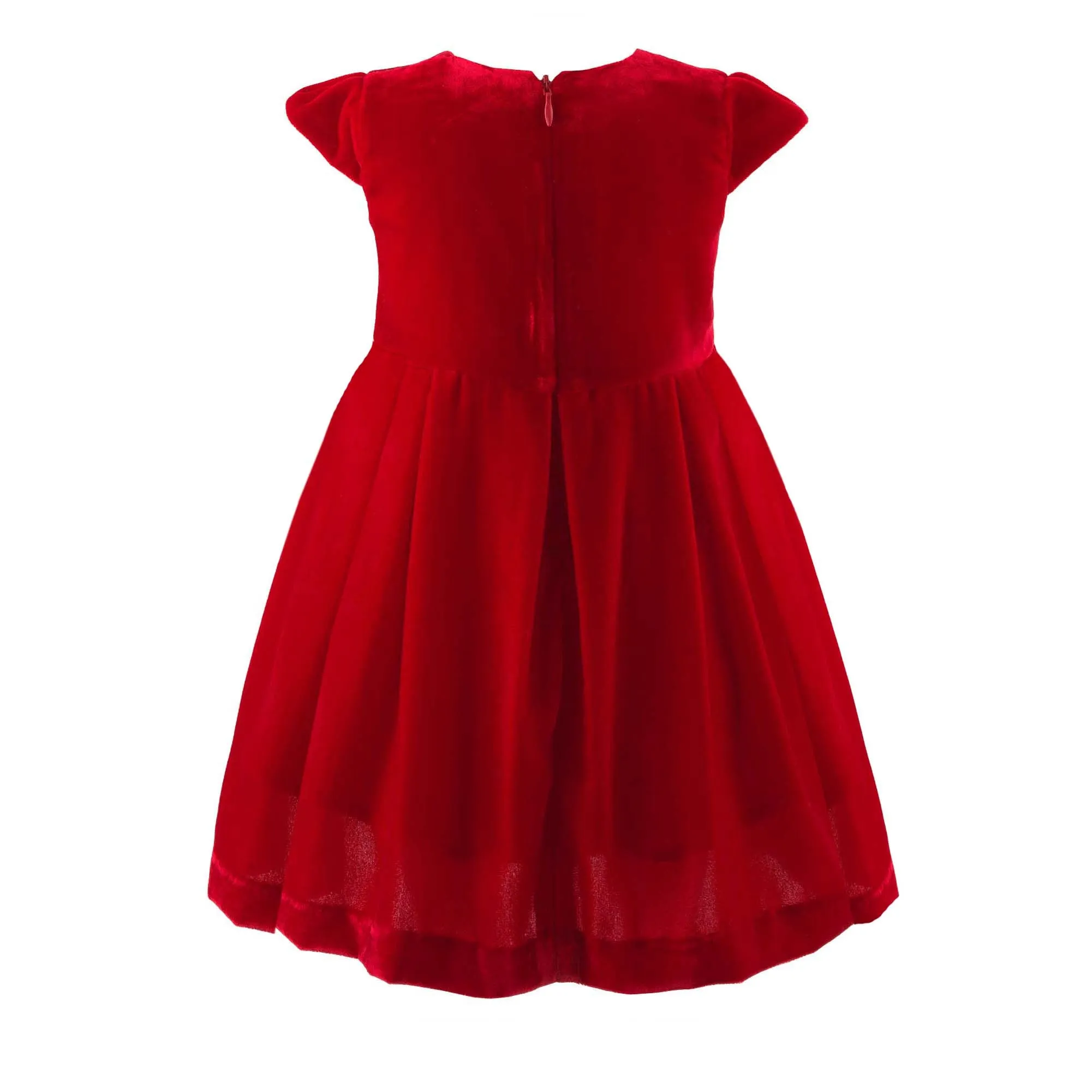 Tartan Bow Velvet Dress