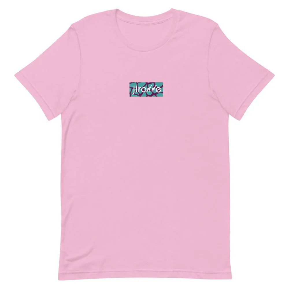 Teal & Magenta Box Logo Tee
