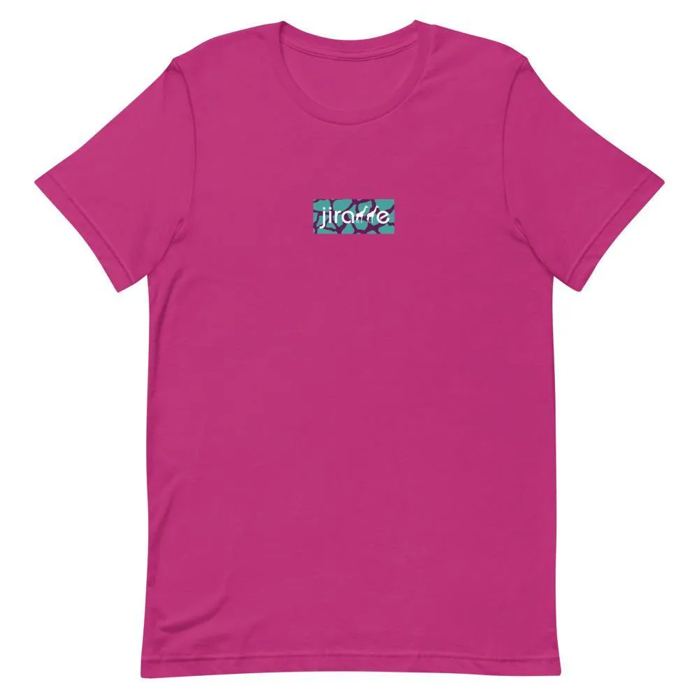 Teal & Magenta Box Logo Tee