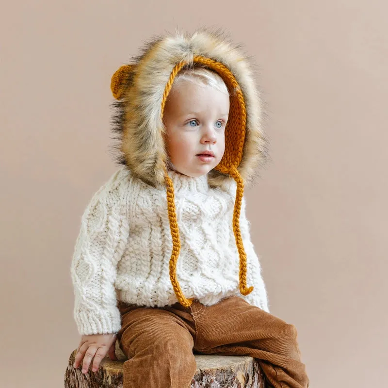 The Blueberry Hill - Fisherman Sweater - Cream
