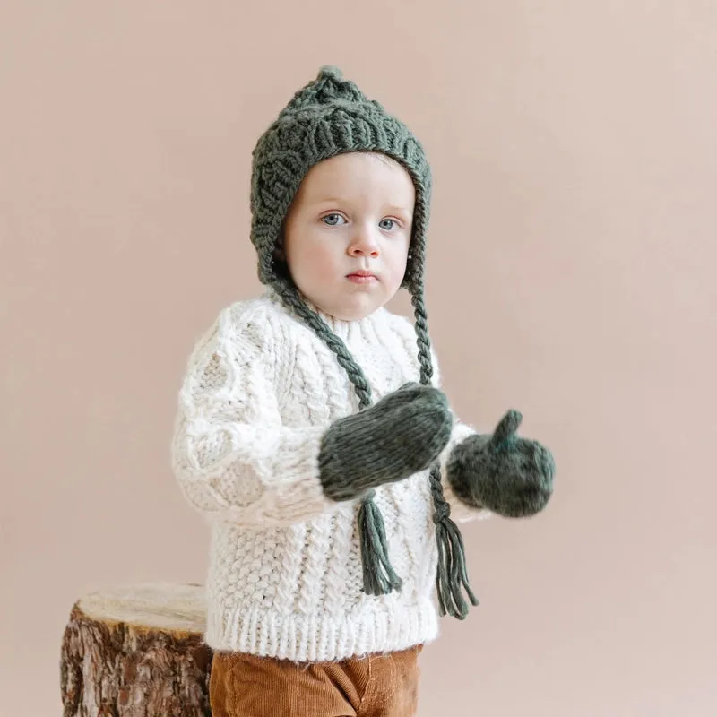 The Blueberry Hill - Fisherman Sweater - Cream