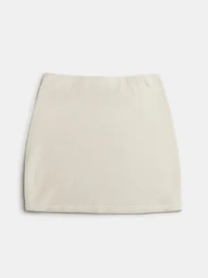 The Mikros Mini Skirt in Terry