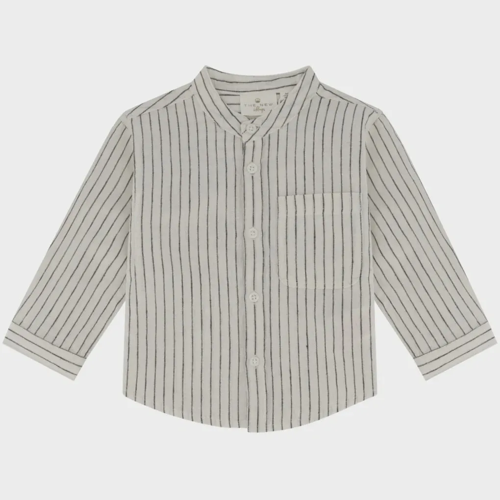 The New - Jeppe Shirt - White Swan Stripe