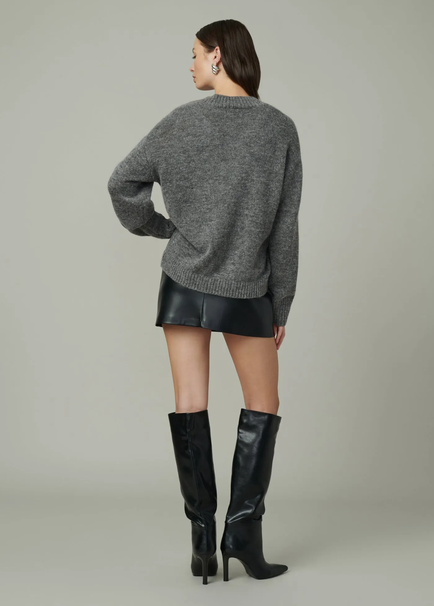 THE VEGAN LEATHER MINI SKIRT