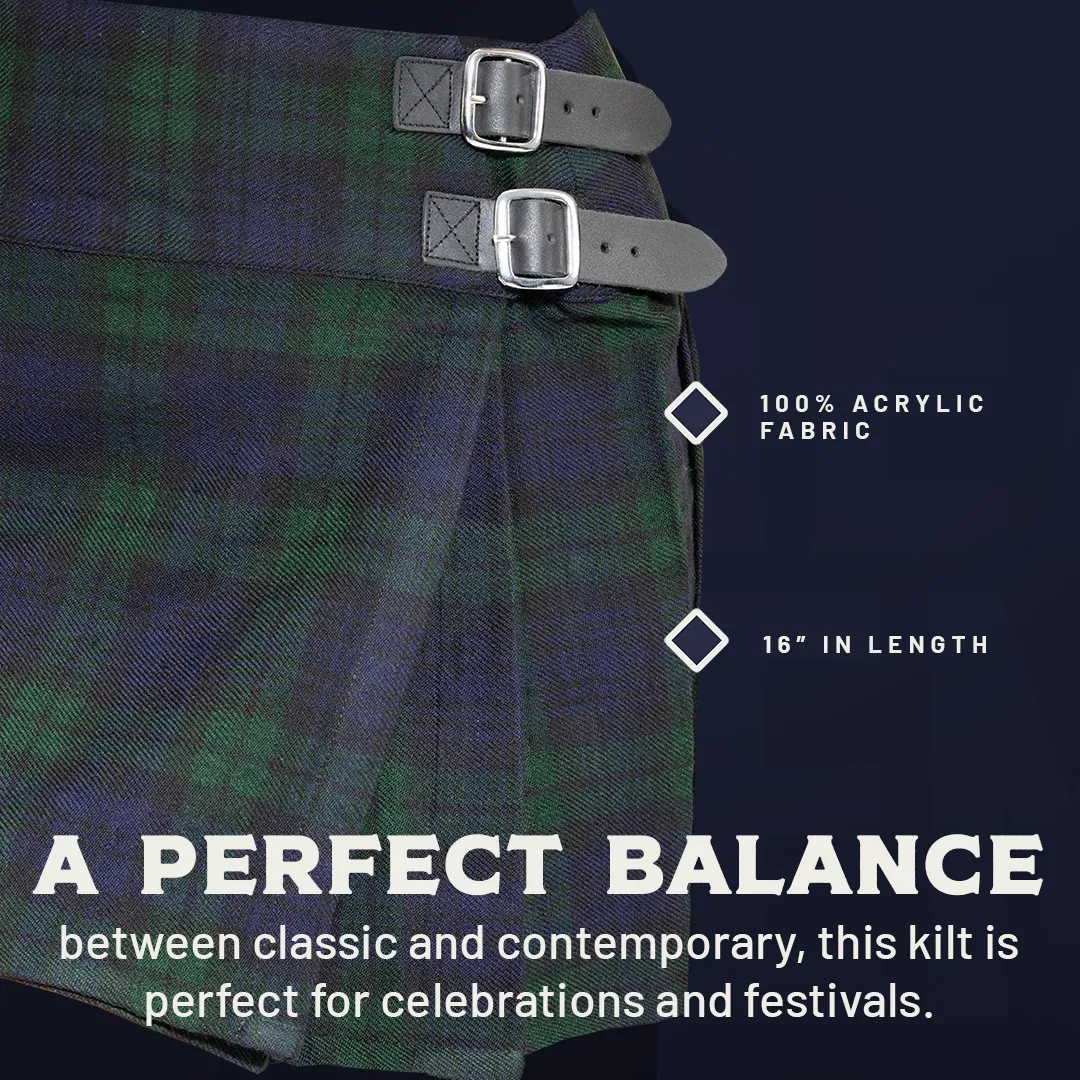 The Victoria Kilt - Black Watch Tartan