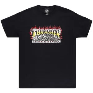 Thrasher Krak Skulls Logo Black T-shirt