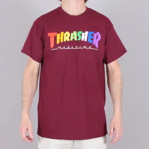 Thrasher T-Shirt - Rainbow Logo-