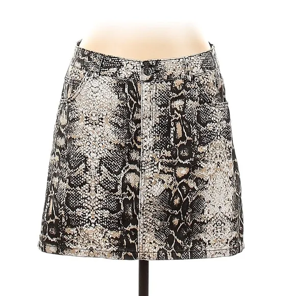 Topshop Snake print Skirt