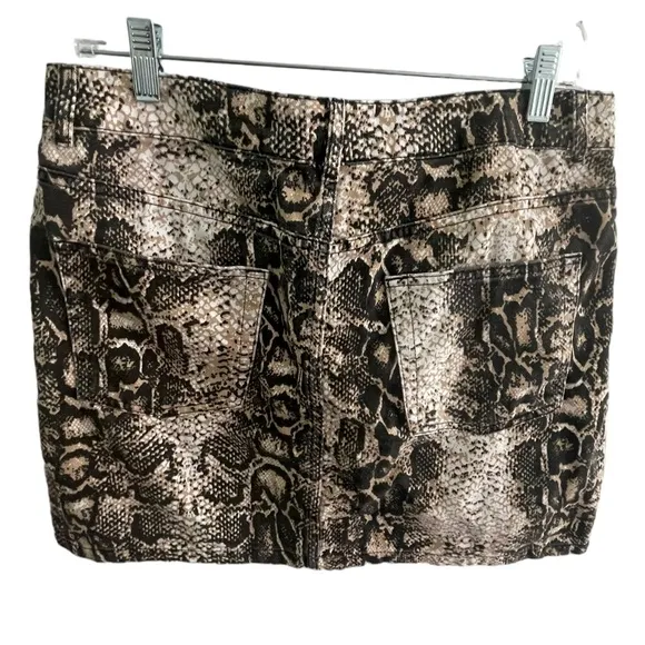 Topshop Snake print Skirt