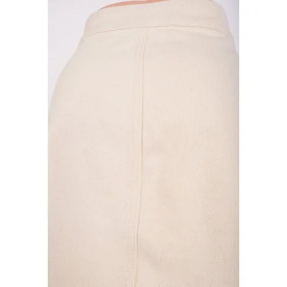 Triarchy Womens Ms.Triarchy Off White Short Denim Skirt XS EU 25 3009-201 New