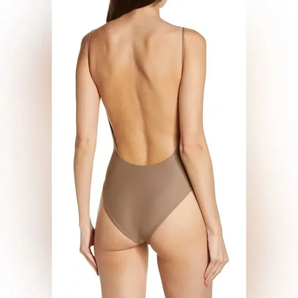 Trophy One Piece - Taupe Sheen