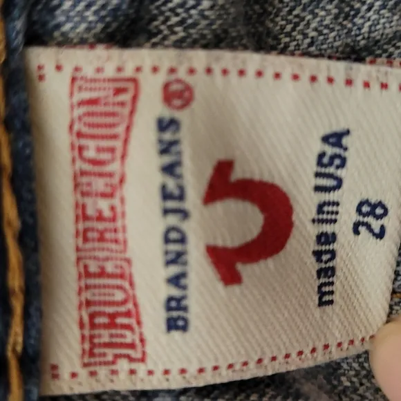 True religion demin skirt, size 28