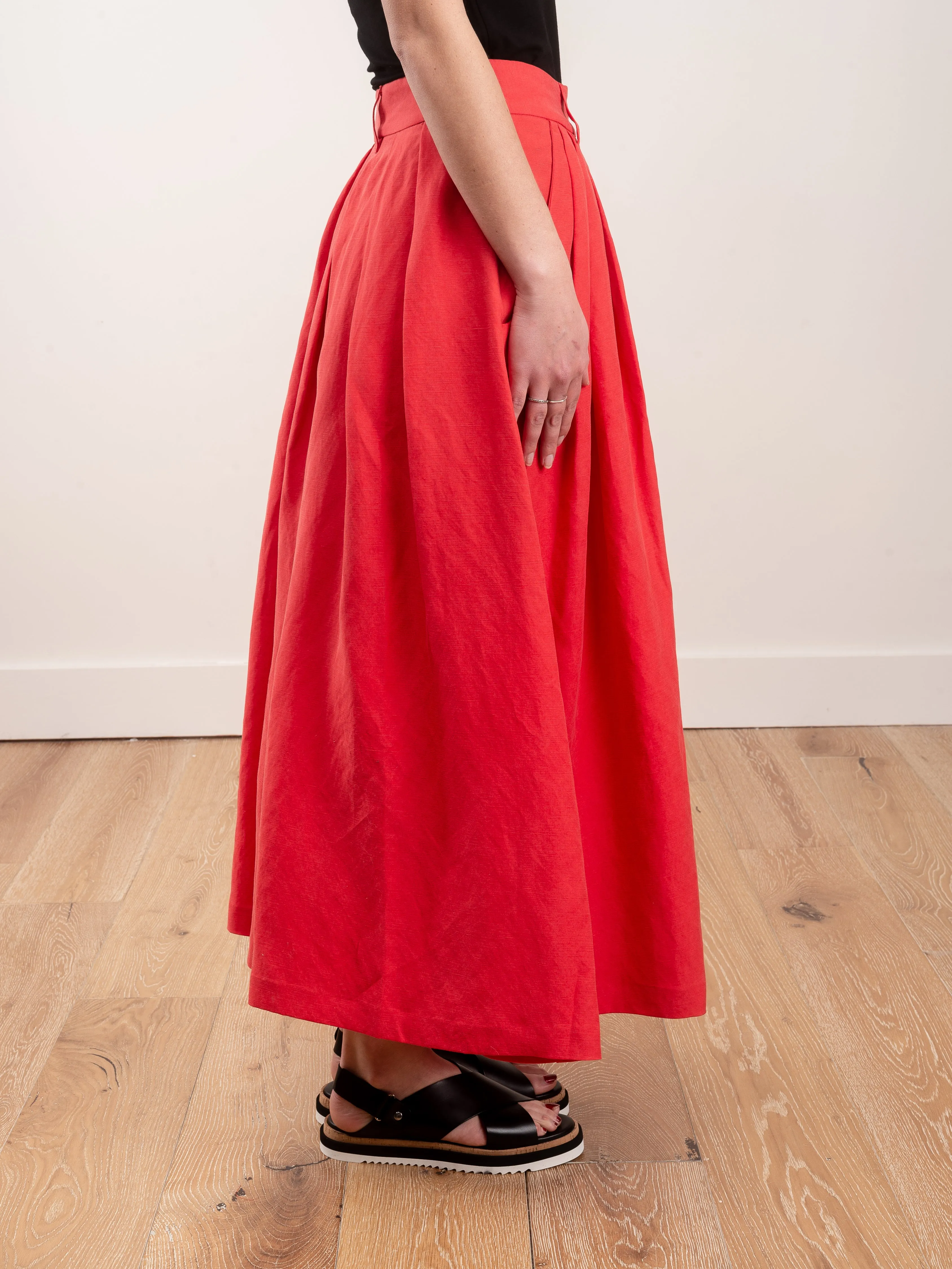tulay skirt - red