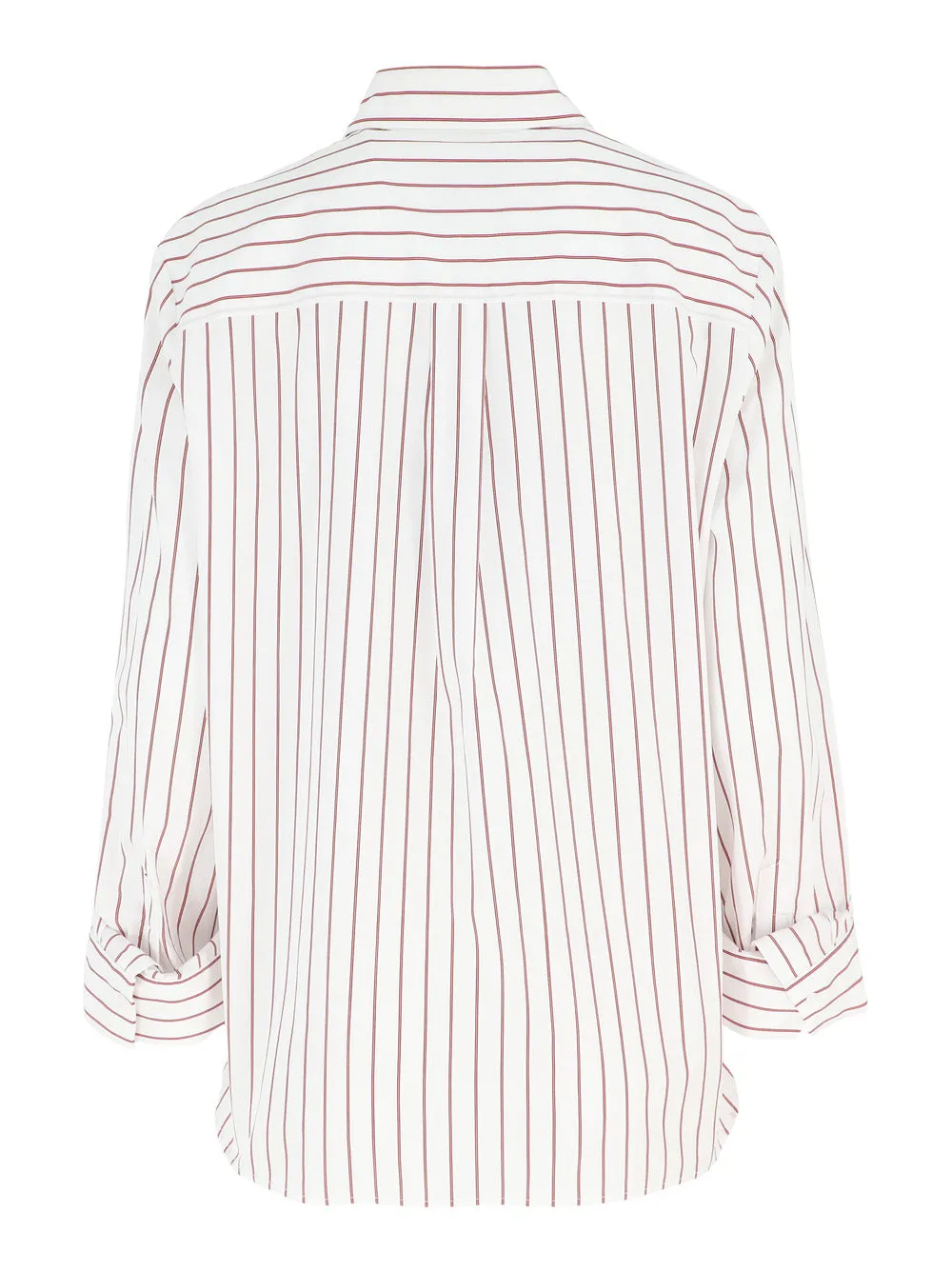 TWP Next Morning Shirt in White/Red