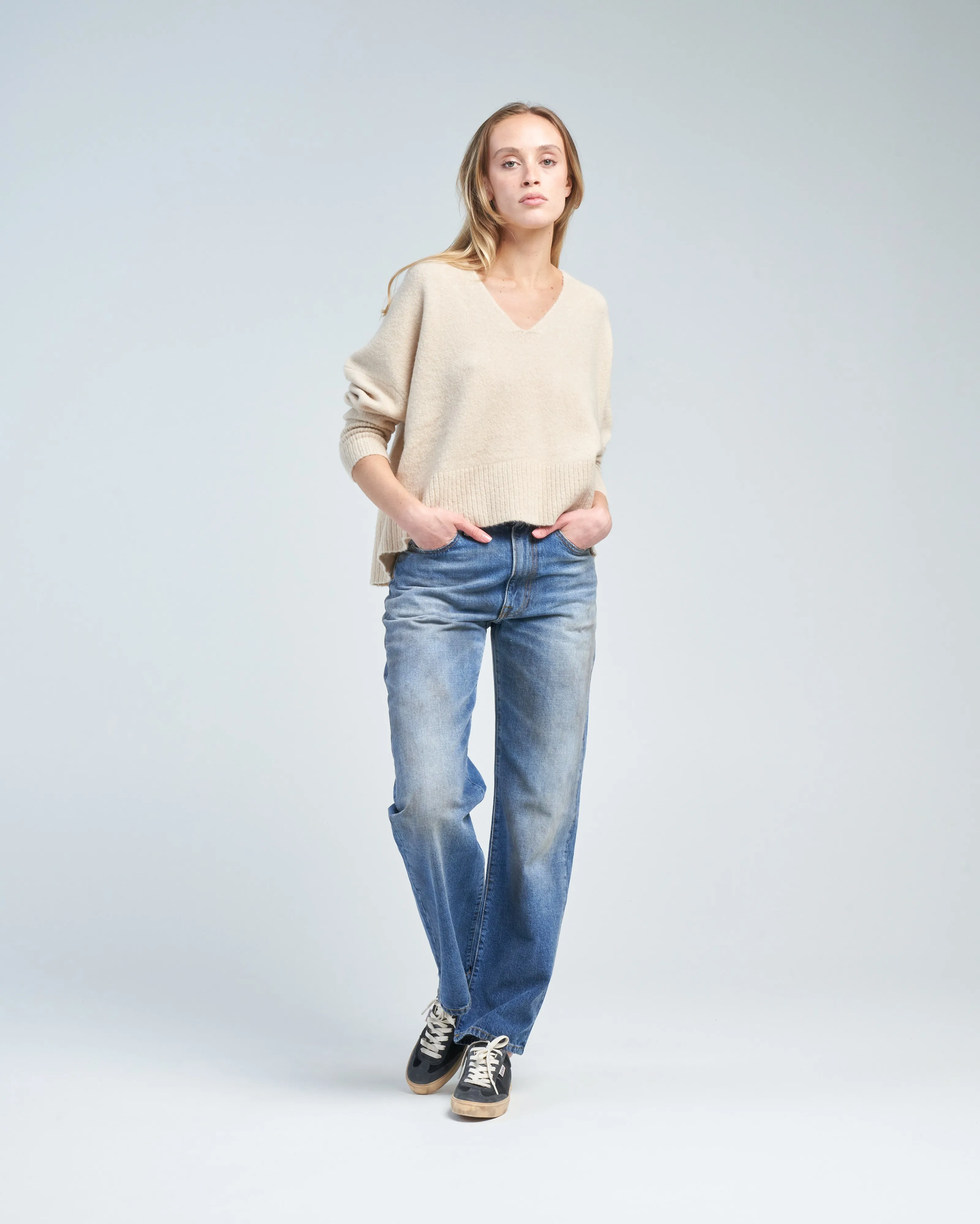 v neck sweater