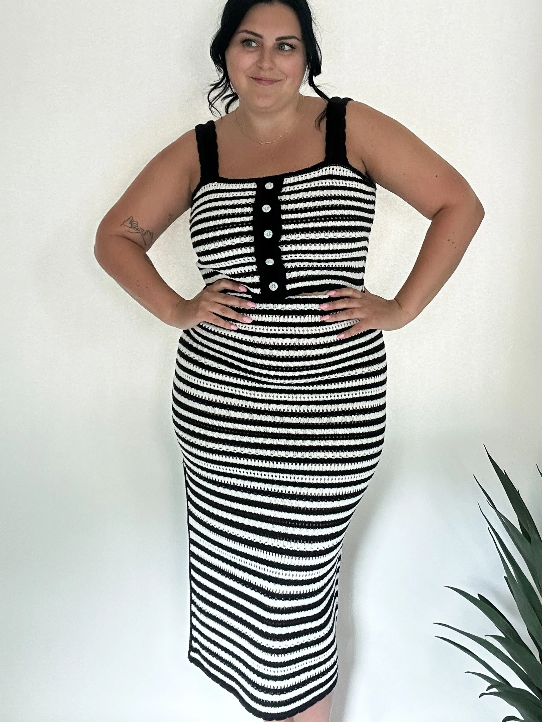 Vacay Crochet Midi Skirt