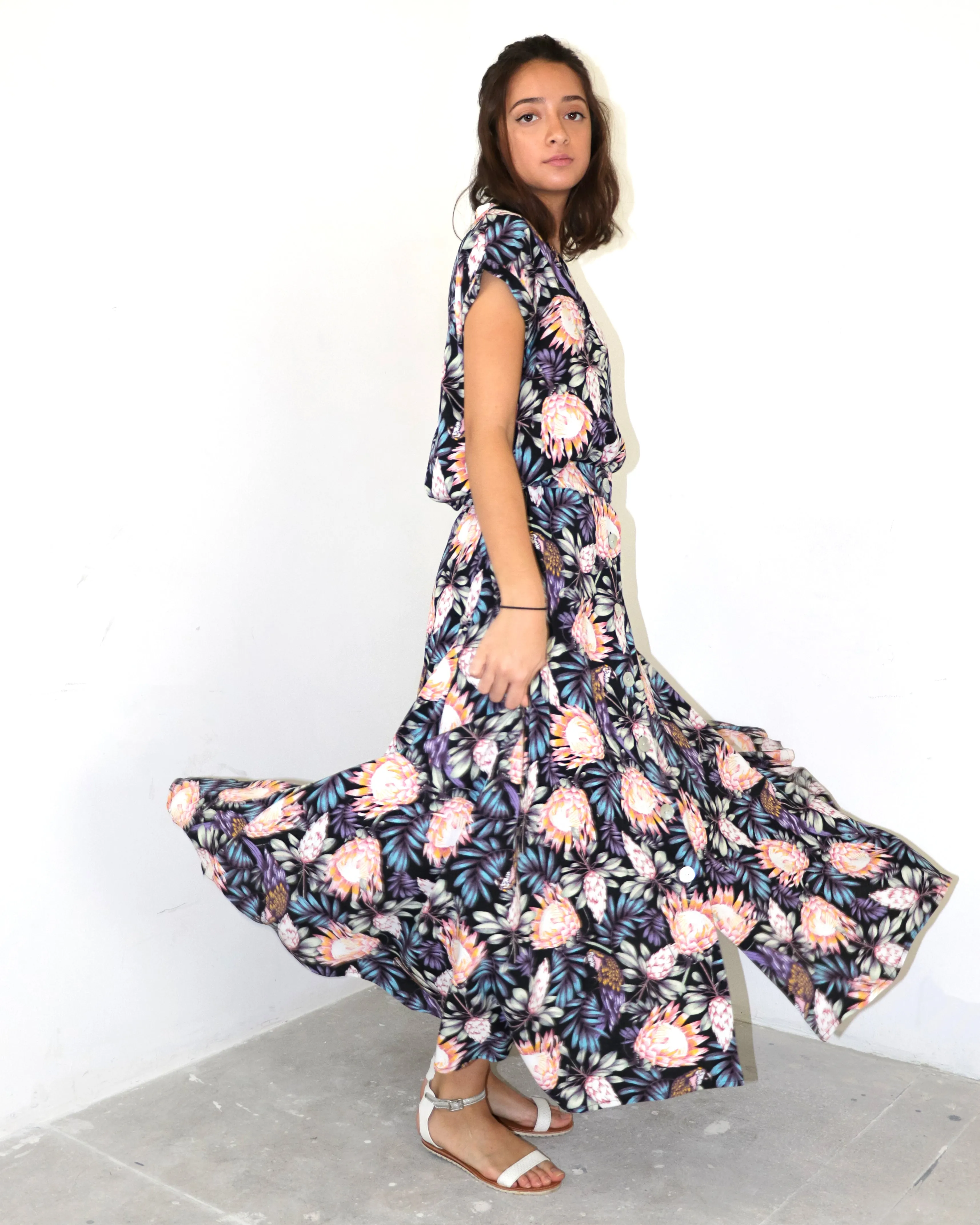 Valentina | Cotton Skirt & Blouse Set
