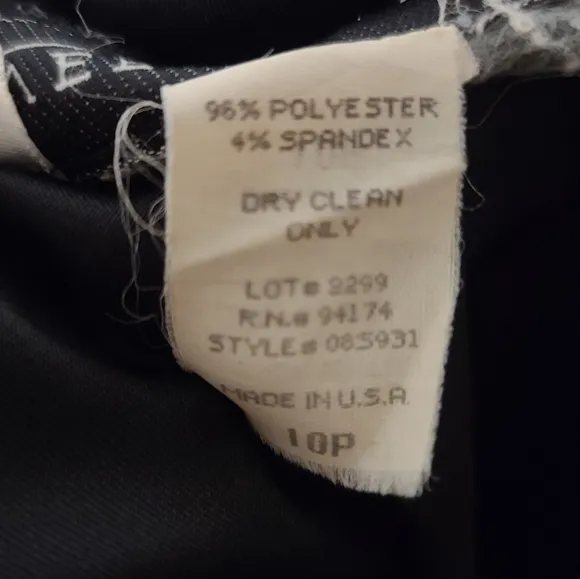 Versailles Black A-line mini Skirt Size 10P