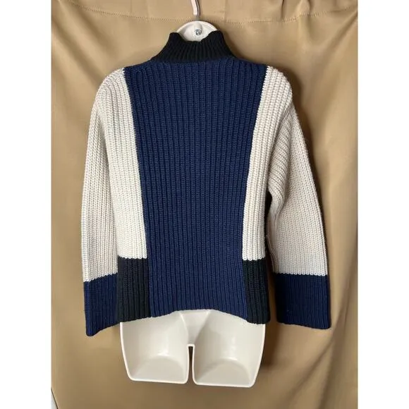 Victor Alfaro Colorblock Half Zip Sweater XS