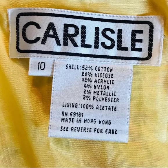 VINTAGE Carlisle Yellow Mermaid Bottom Skirt