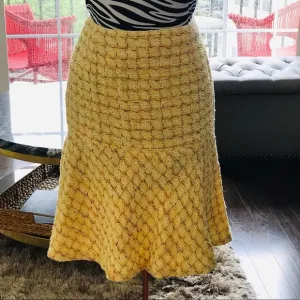 VINTAGE Carlisle Yellow Mermaid Bottom Skirt
