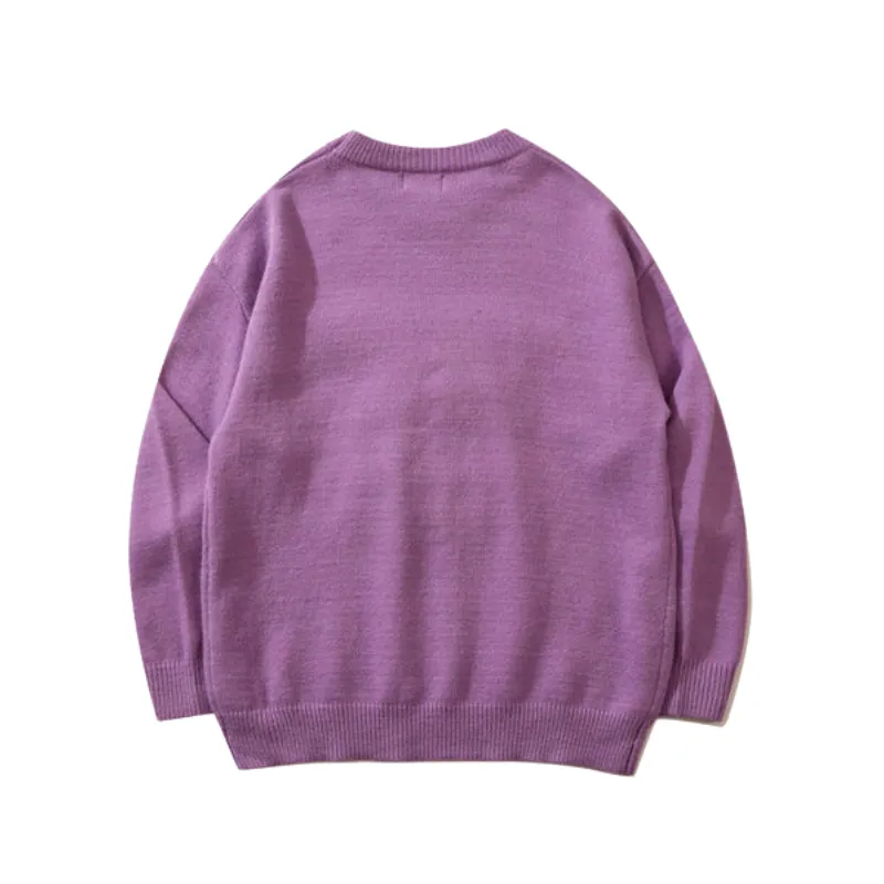 Vintage Flocked Bunny Rabbit Sweater
