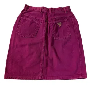 Vintage Guess Georges Marciana Denim skirt tag 28 ( 24)