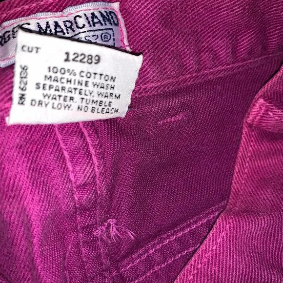 Vintage Guess Georges Marciana Denim skirt tag 28 ( 24)