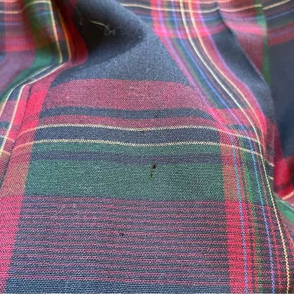 Vintage Pendleton Academia Preppy Librarian High Waist Pleated Plaid Midi Skirt