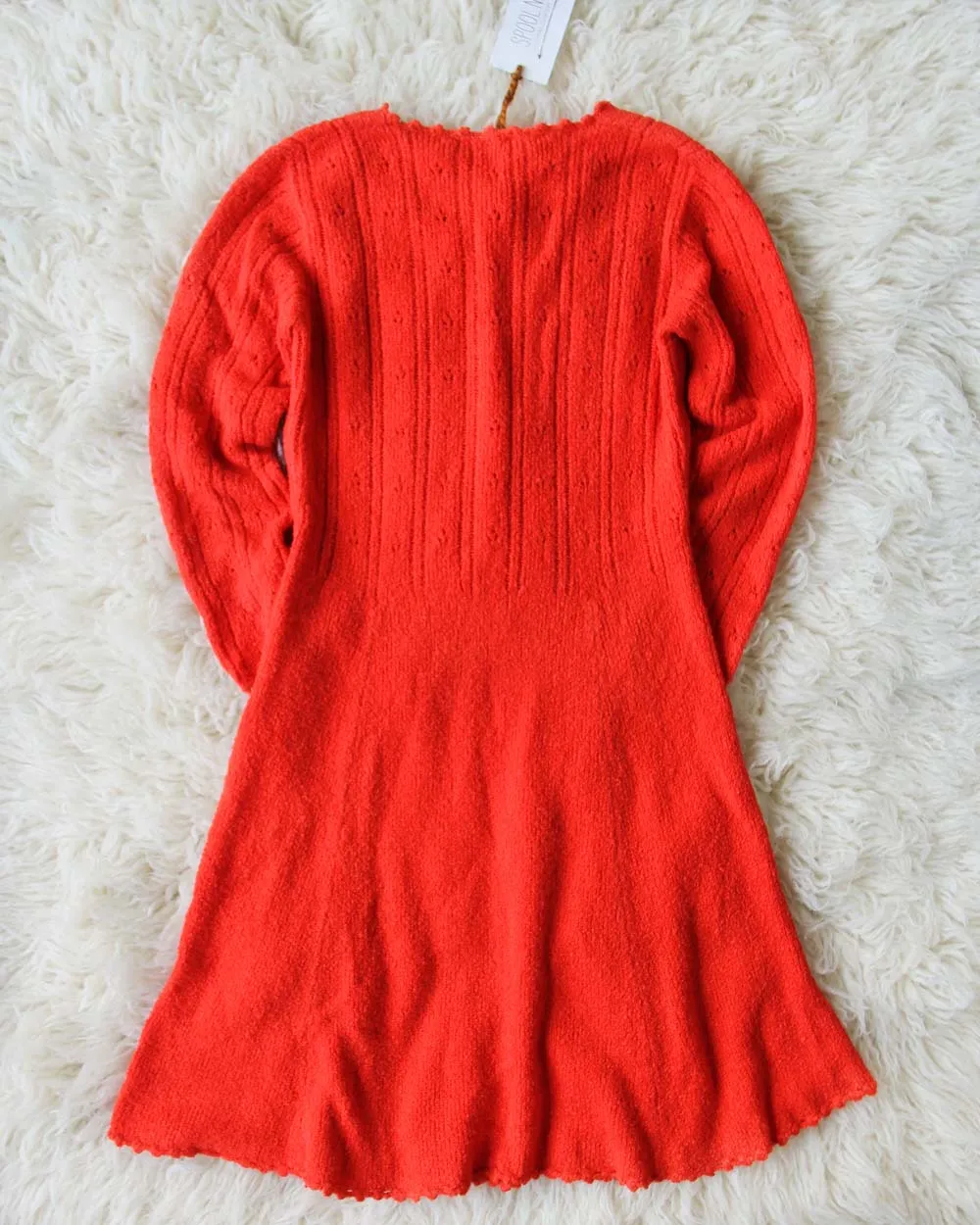 Vintage Sweetheart Knit Sweater Dress