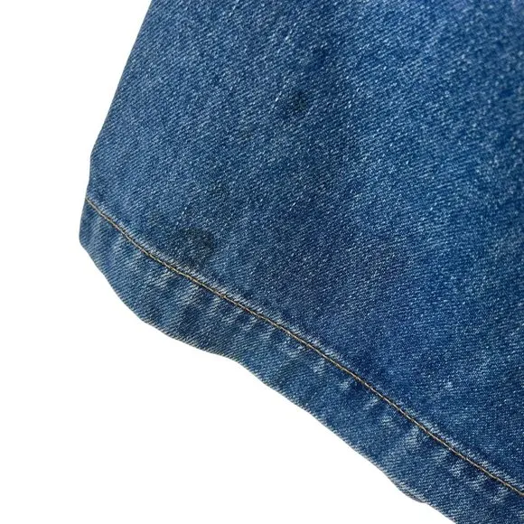 Vintage Y2K GAP Blue Denim Box Pleat Short Skirt 4