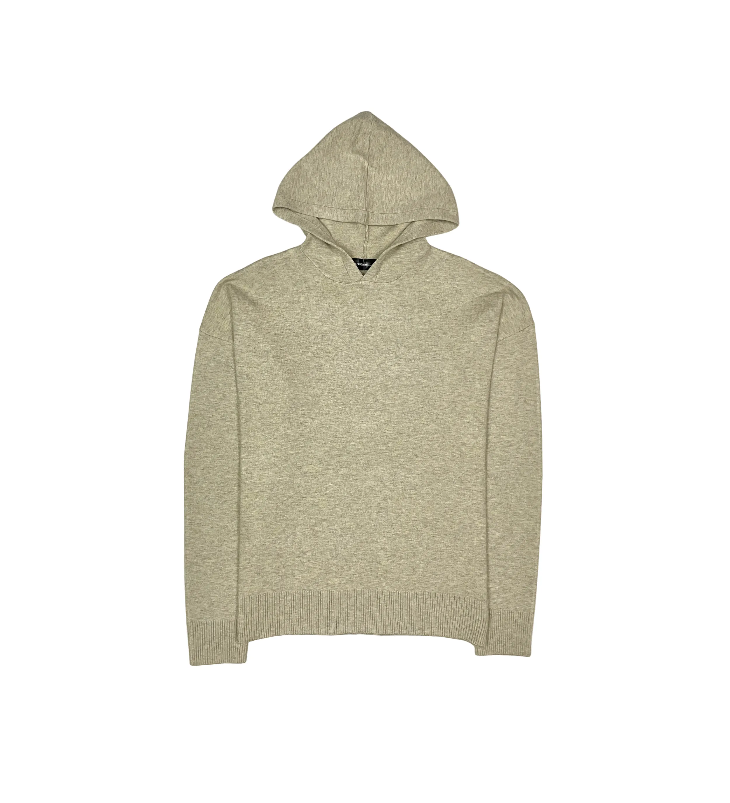 Viscos poly double knit sweater hoodie