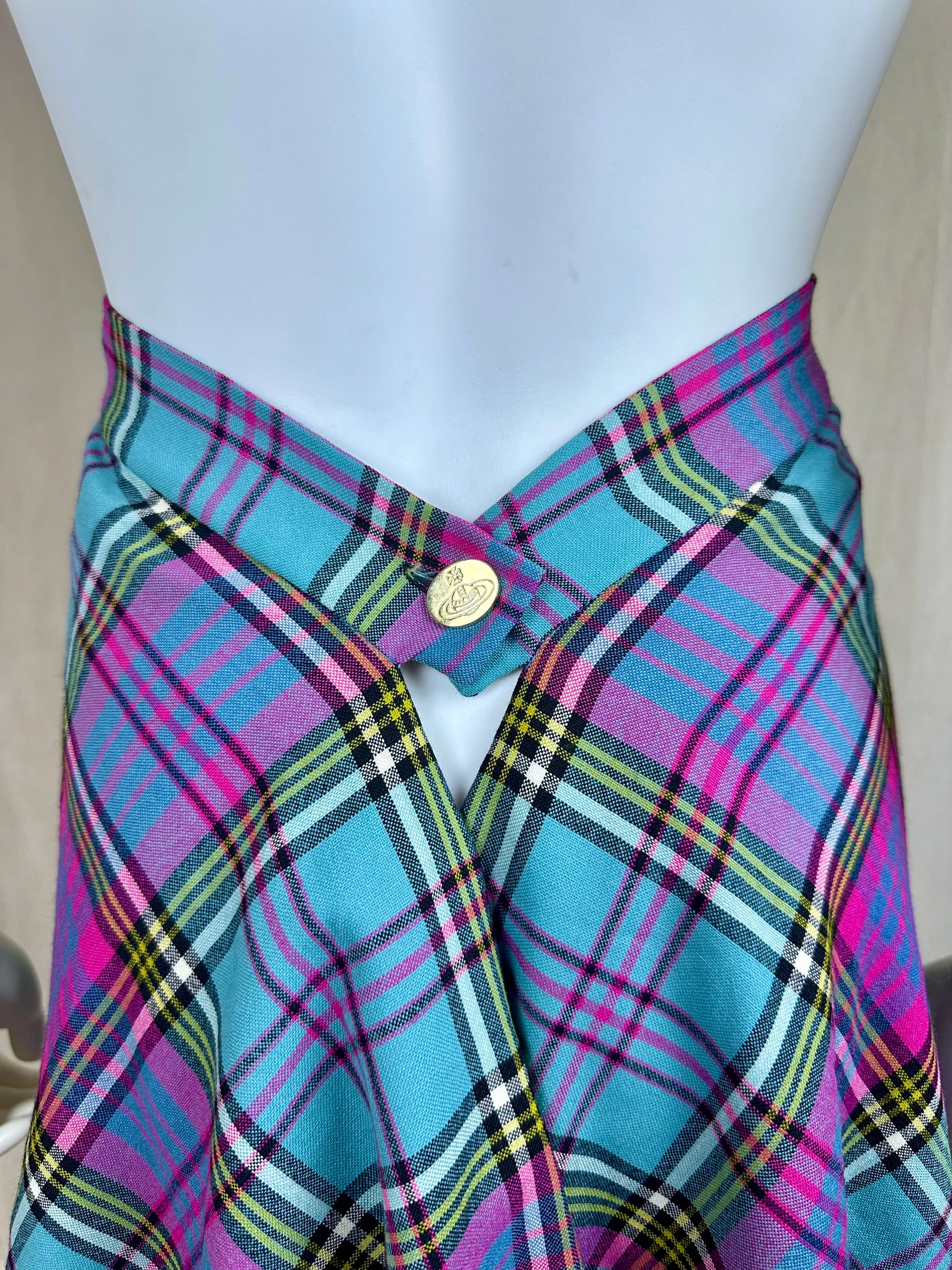 Vivienne Westwood FW 1993 Tartan Wrap Skirt