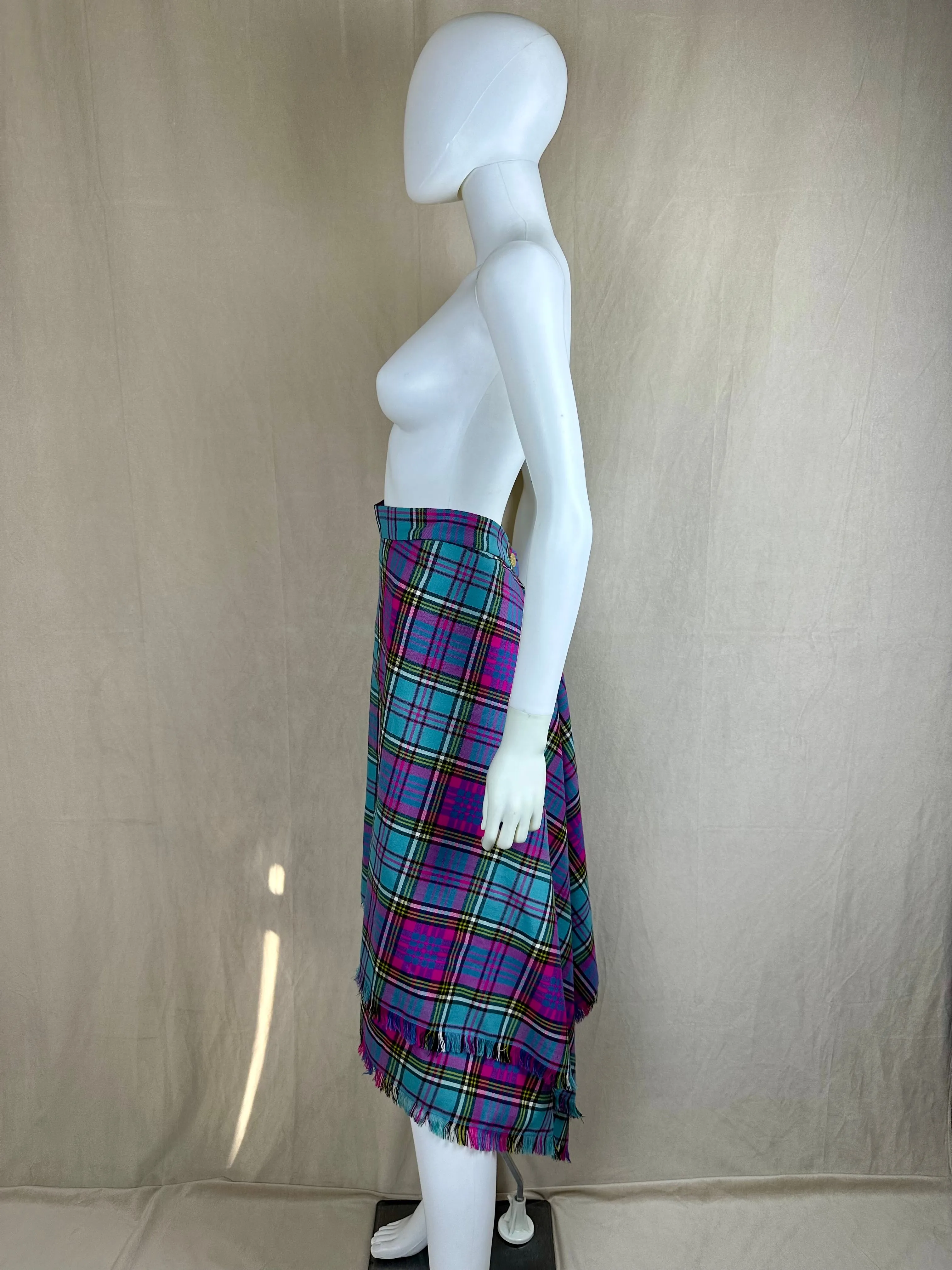 Vivienne Westwood FW 1993 Tartan Wrap Skirt