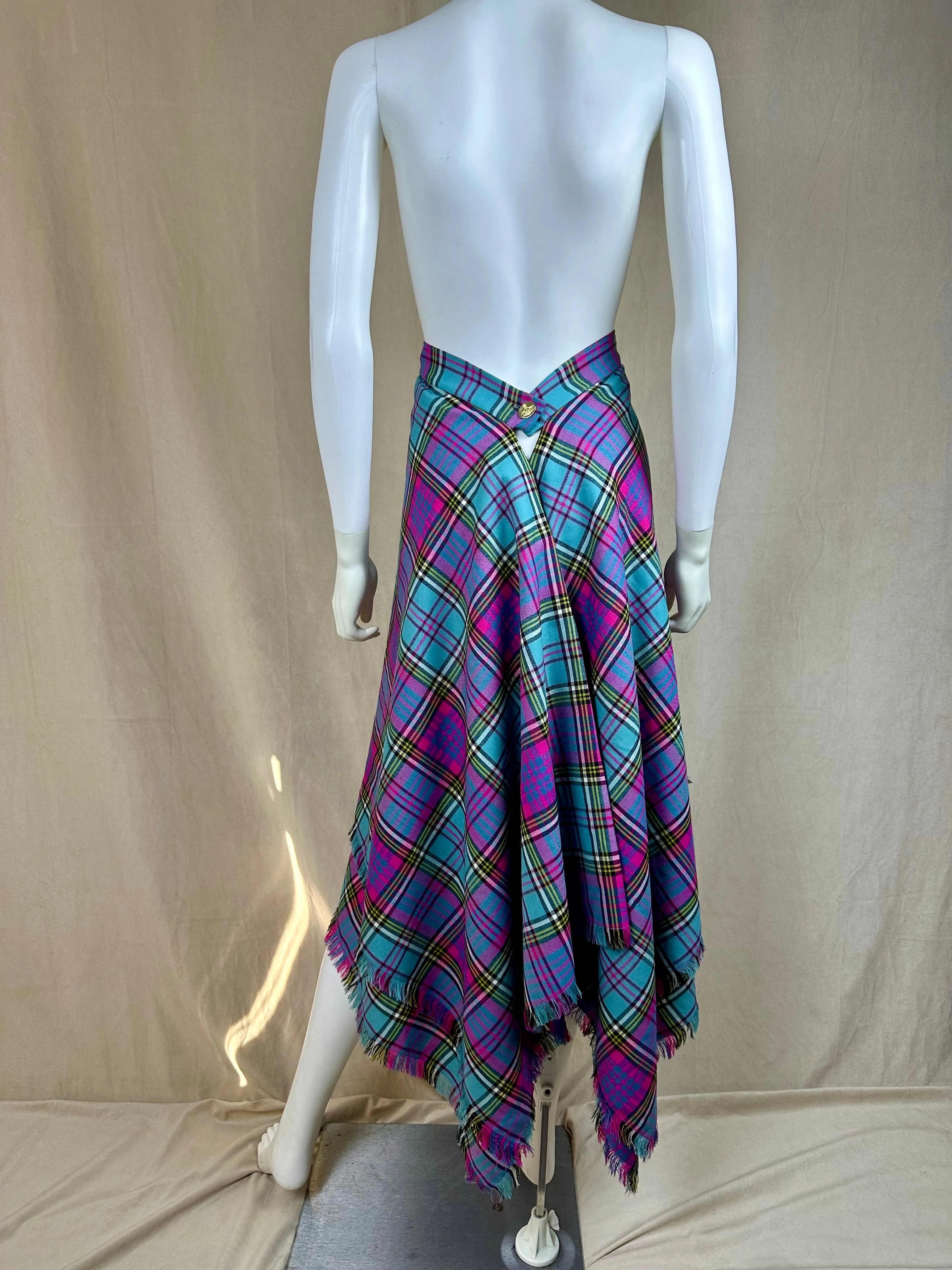 Vivienne Westwood FW 1993 Tartan Wrap Skirt