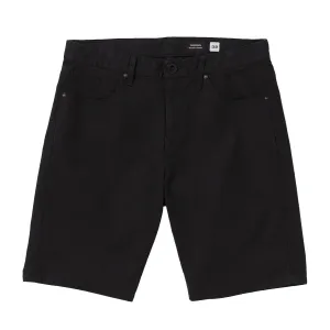VOLCOM MODOWN CANVAS 5 POCKET SHORT BLACK