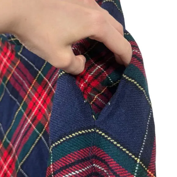 VTG 60s Red Tartan Plaid Full‎ Maxi Skirt Junior Mates by Classic of Boston Sz S