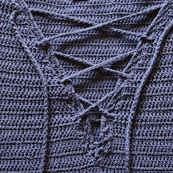 VTG Ralph Lauren Hand Knit Sweater Size L Color Navy